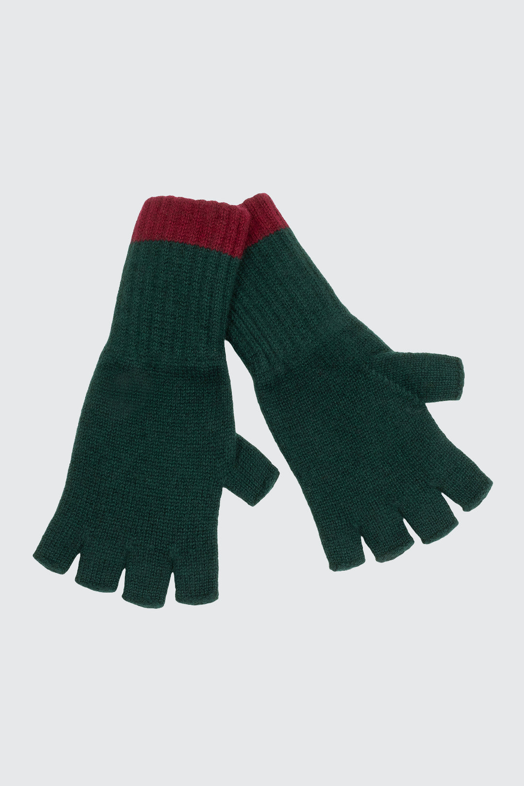 Cashmere Gloves - Bottle/Claret - Frontiers Woman