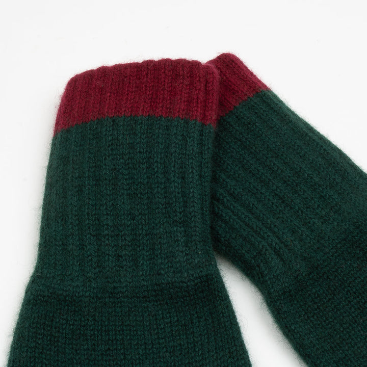 Cashmere Gloves - Bottle/Claret