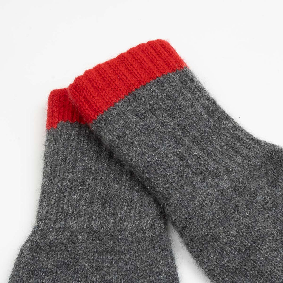 Cashmere Gloves - Darby/Regal Red