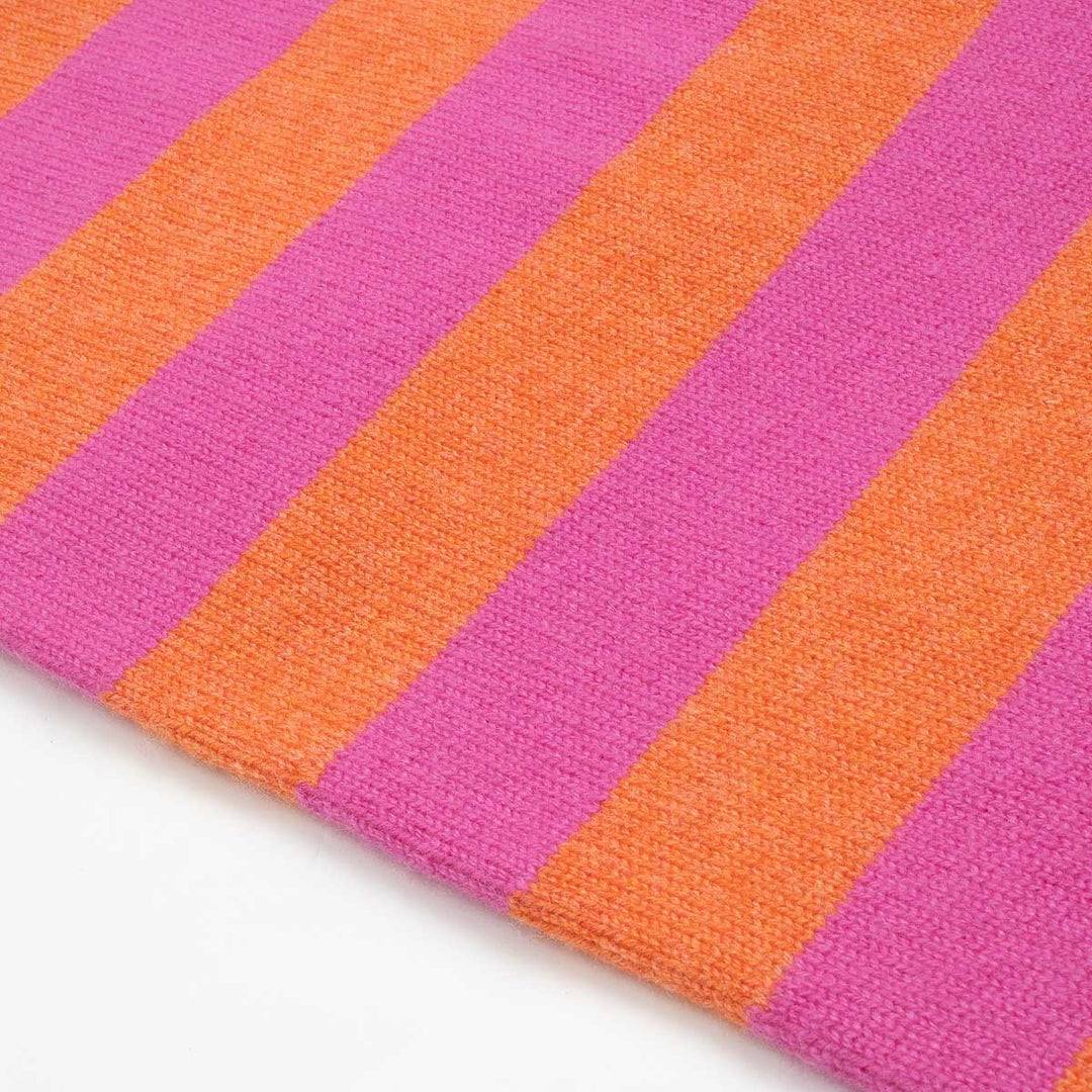 Double Thickness Cashmere Scarf - Coral/Pink