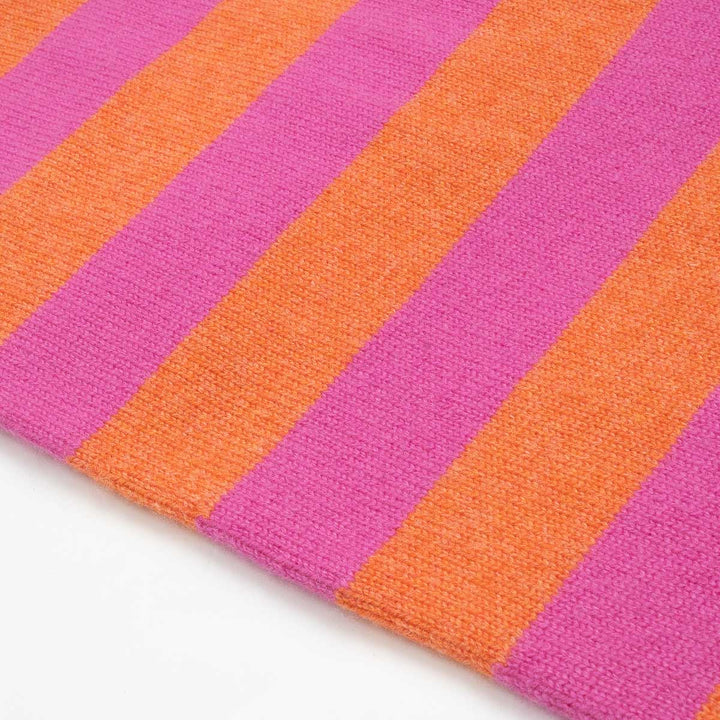 Double Thickness Cashmere Scarf - Coral/Pink