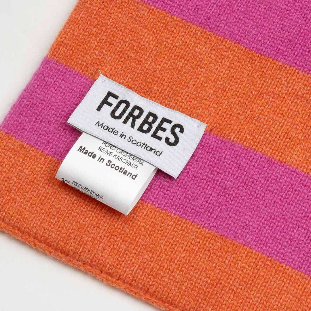 Double Thickness Cashmere Scarf - Coral/Pink