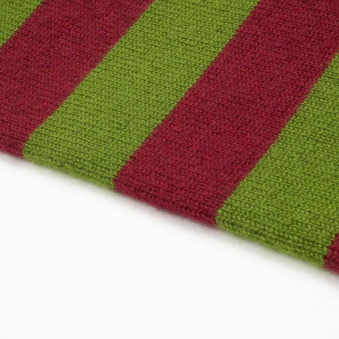 Double Thickness Cashmere Scarf - Claret/Oregano