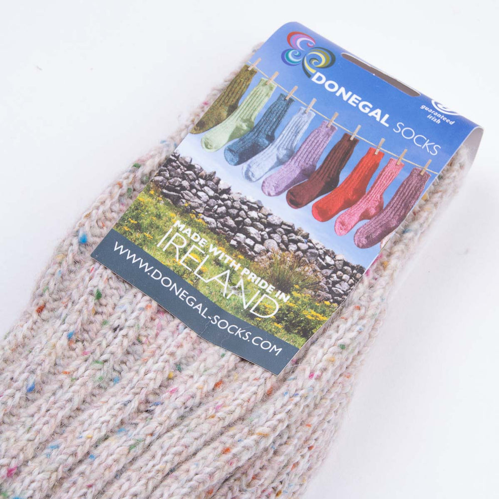 Wool Mix Donegal Socks - Nat Multi - Frontiers Woman