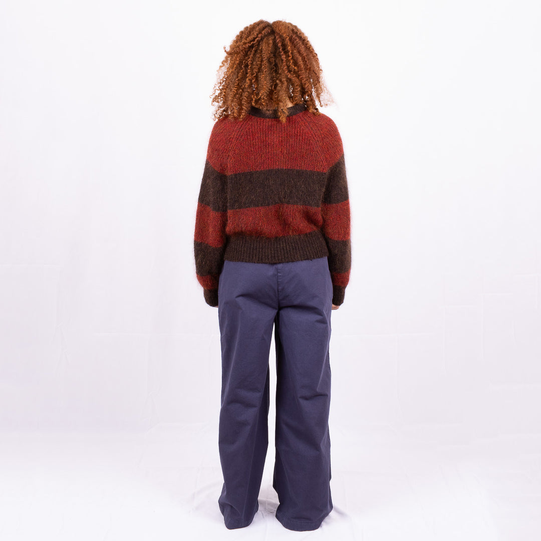 Foxtail Cardigan - Red Stripe