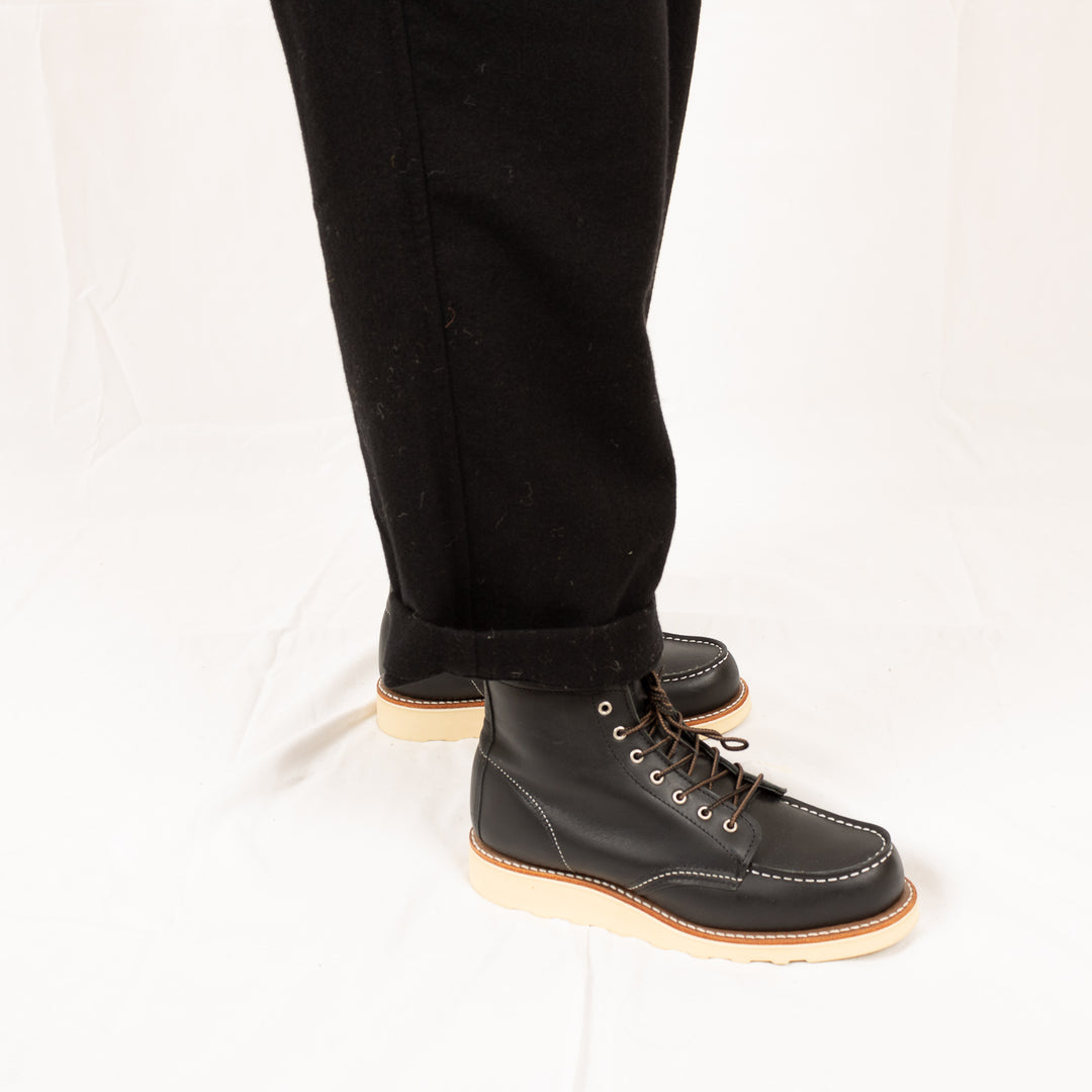 Oxford Pants - Black Recycled Soft Wool