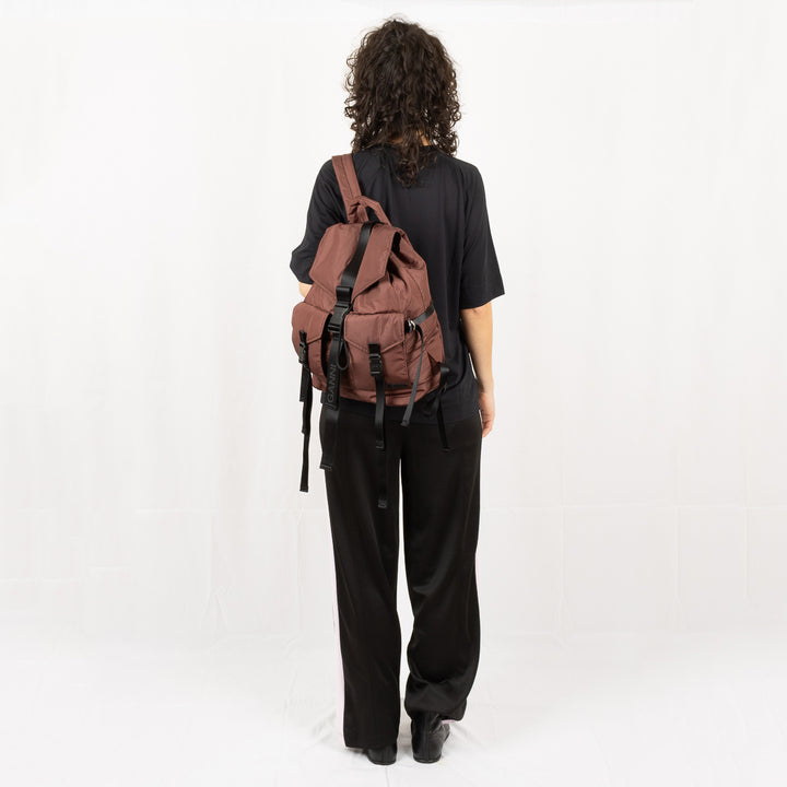 Burgundy Tech Backpack - Chocolate Fondant