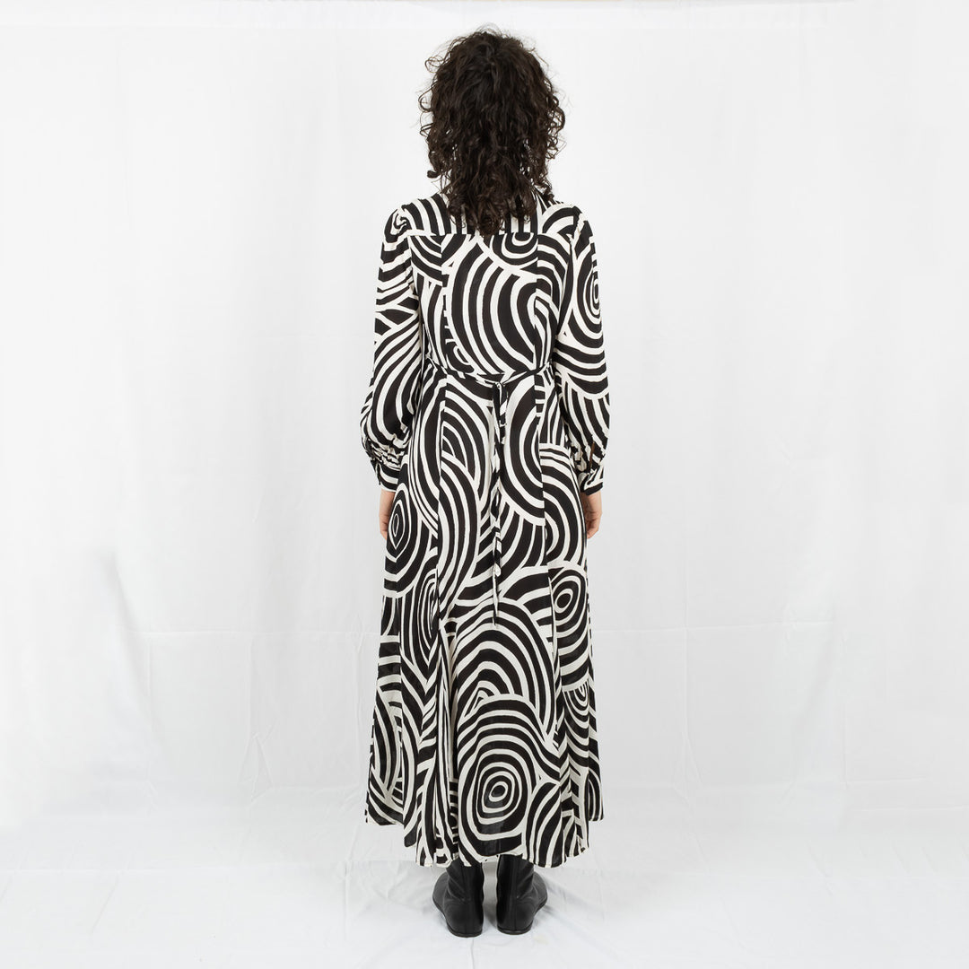 Maddison Dress - Whirlpool Mono