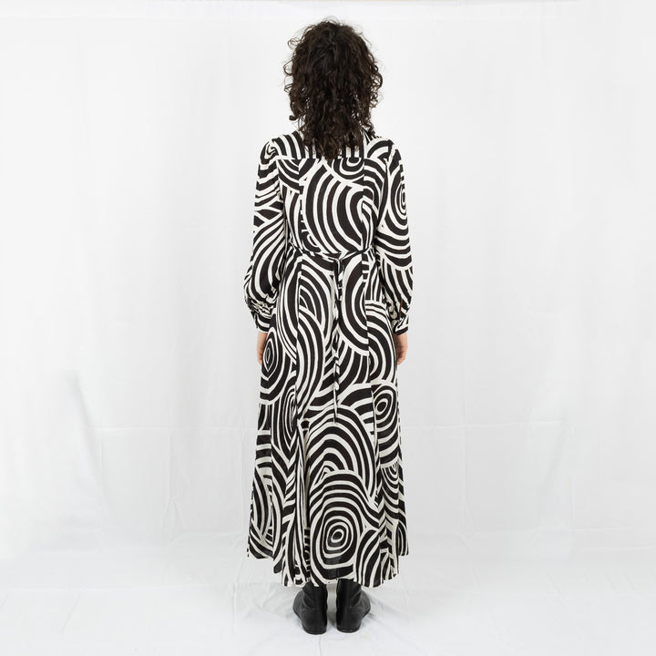 Maddison Dress - Whirlpool Mono