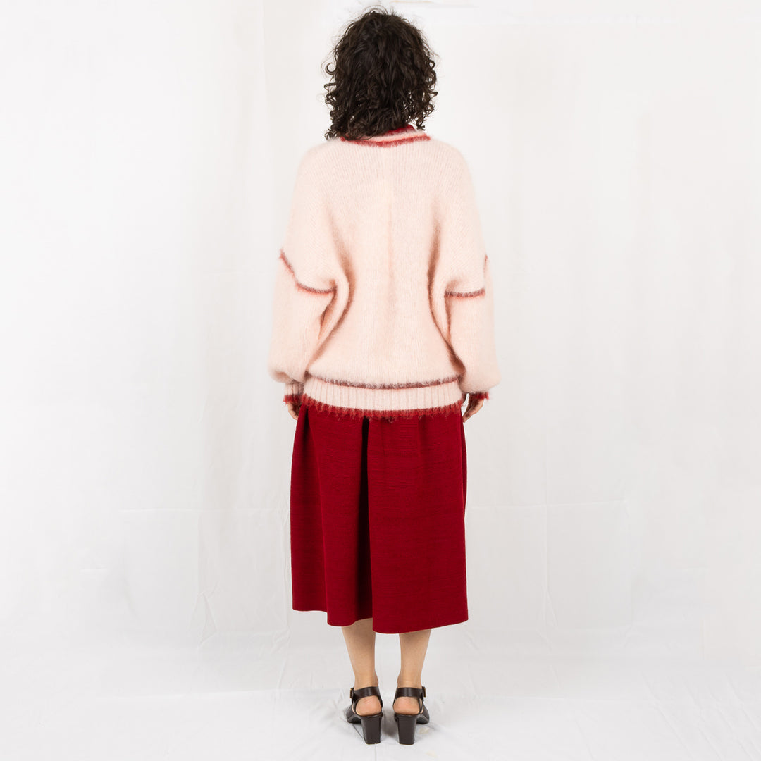 Mohair Pullover - Egg Shell Pink