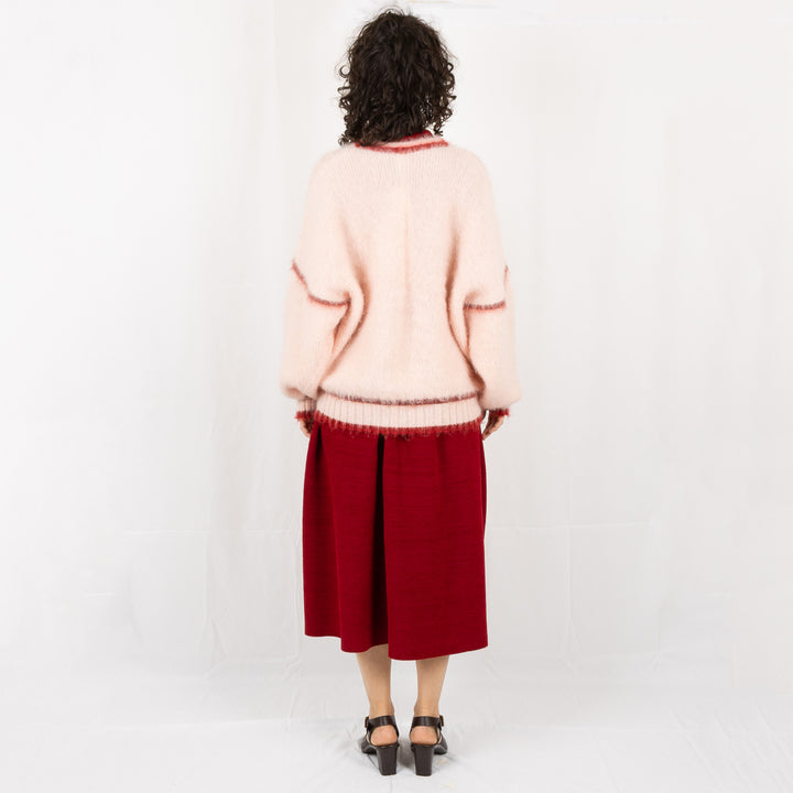 Mohair Pullover - Egg Shell Pink