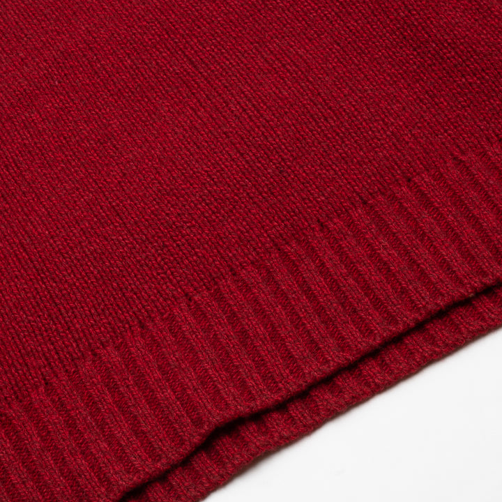 Funnel Neck Jumper - Cherry Melange