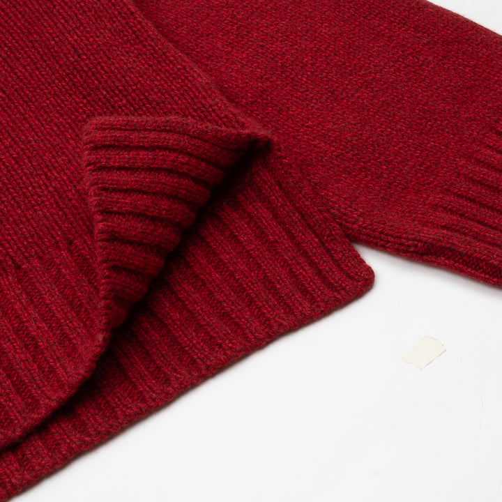 Funnel Neck Jumper - Cherry Melange