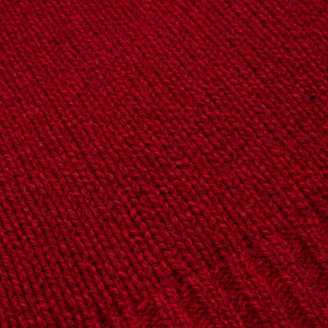 Funnel Neck Jumper - Cherry Melange