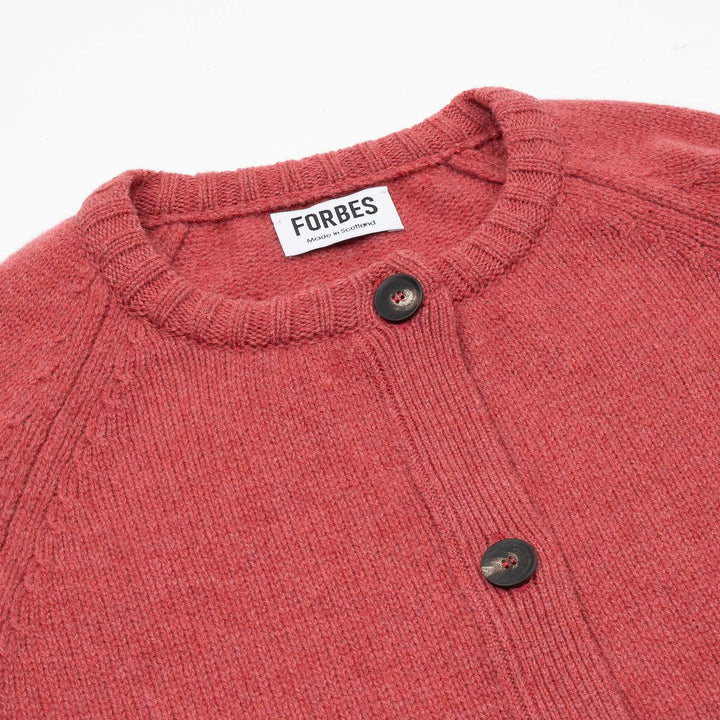 Raglan Sleeve Cardigan - Rouge