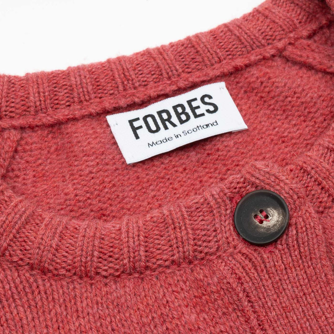 Raglan Sleeve Cardigan - Rouge