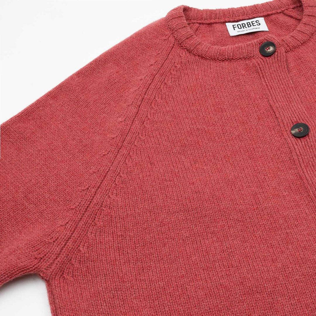 Raglan Sleeve Cardigan - Rouge