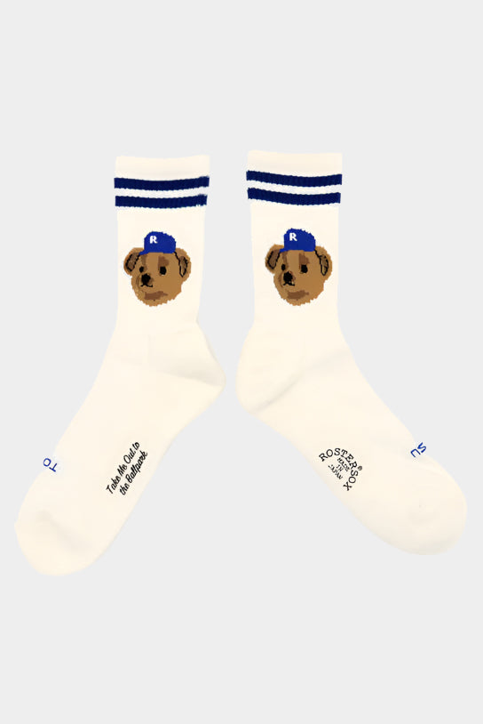 Team Bear Socks - White