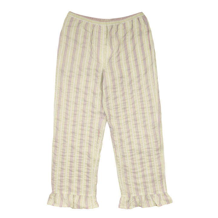 Stripe Seersucker Pants - Mauve Chalk - Frontiers Woman