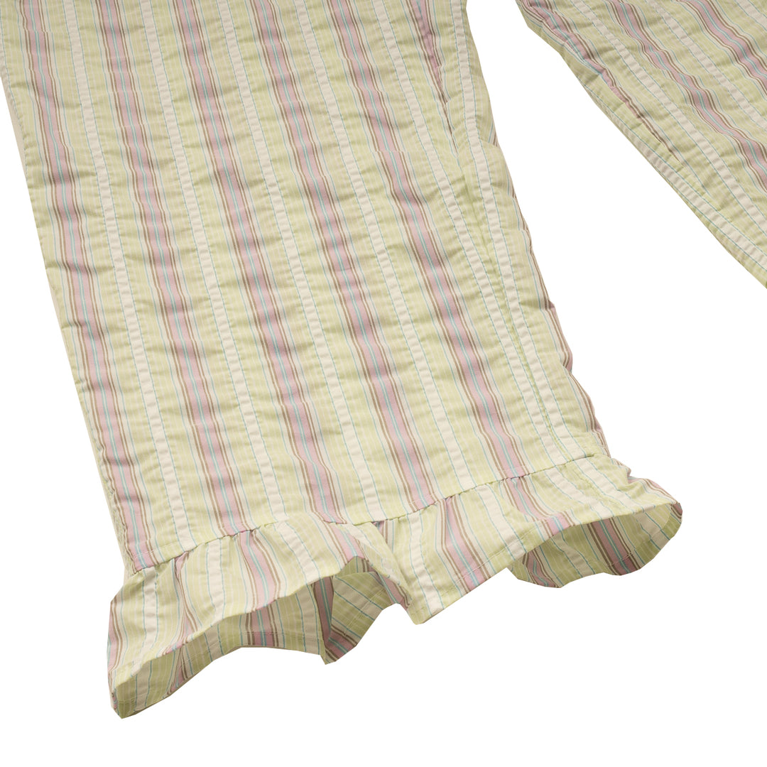 Stripe Seersucker Pants - Mauve Chalk - Frontiers Woman