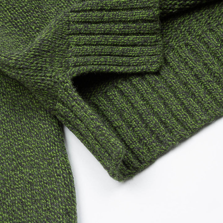 Funnel Neck Jumper - Forest Melange