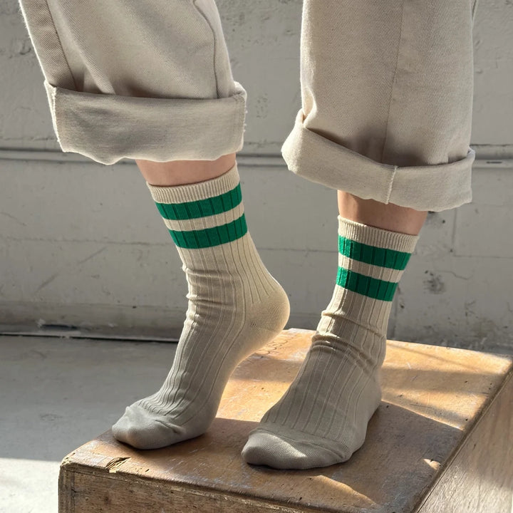 Her Varsity Socks - Green