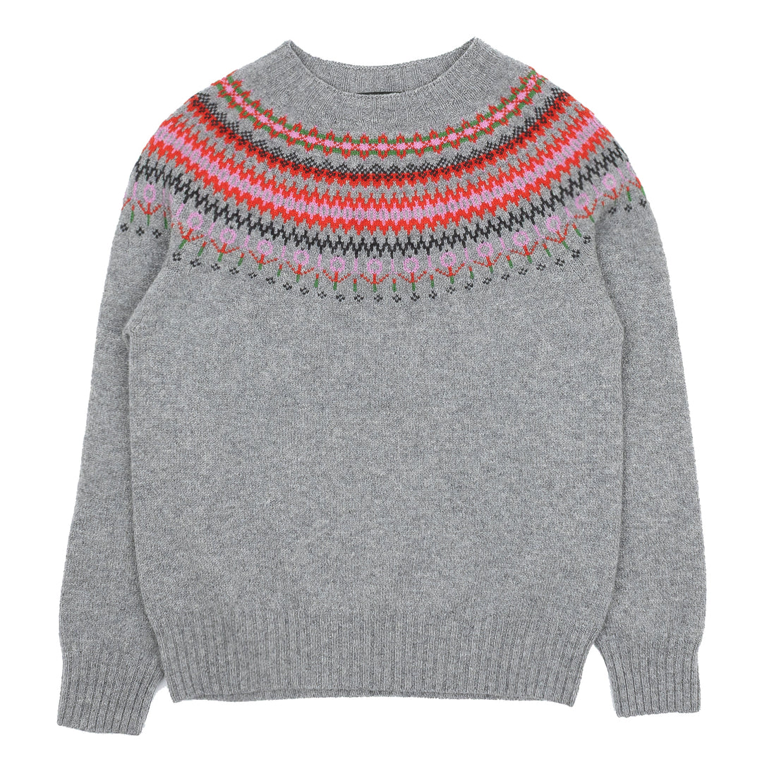 Fairisle Jumper - Flannel Grey