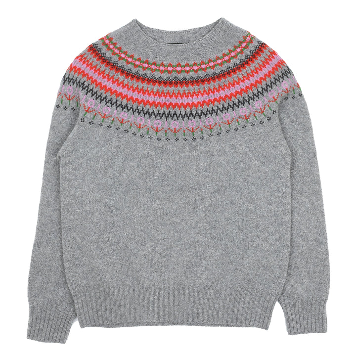 Fairisle Jumper - Flannel Grey