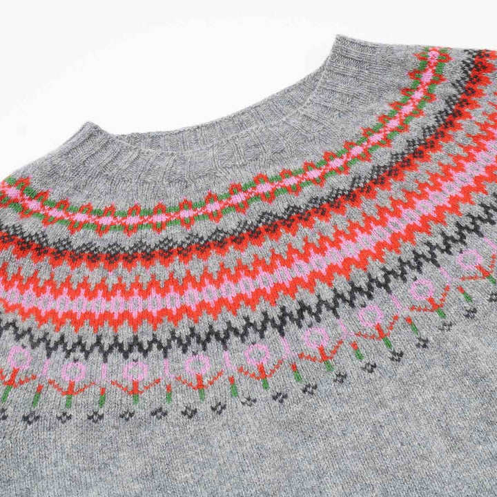 Fairisle Jumper - Flannel Grey