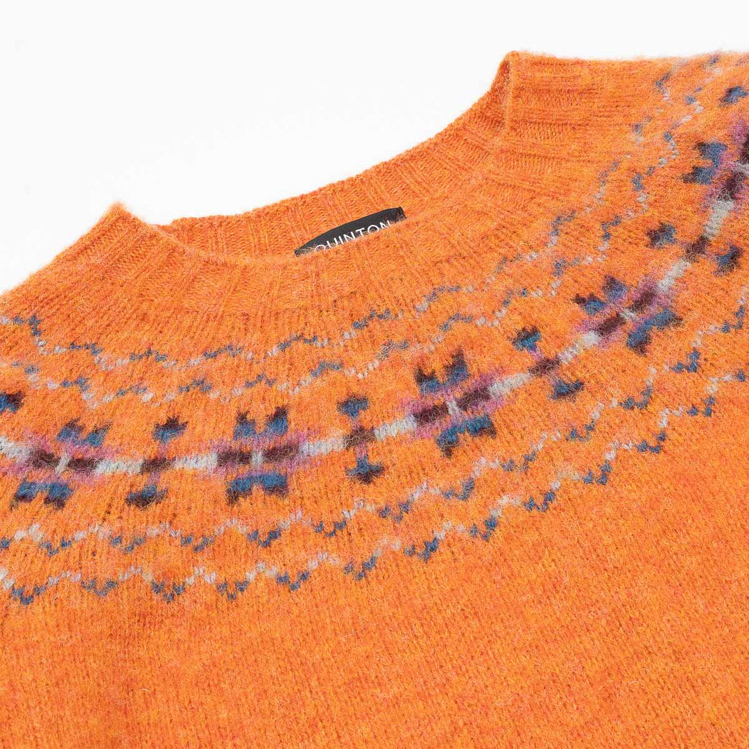 Shaggy Fairisle - Satsuma