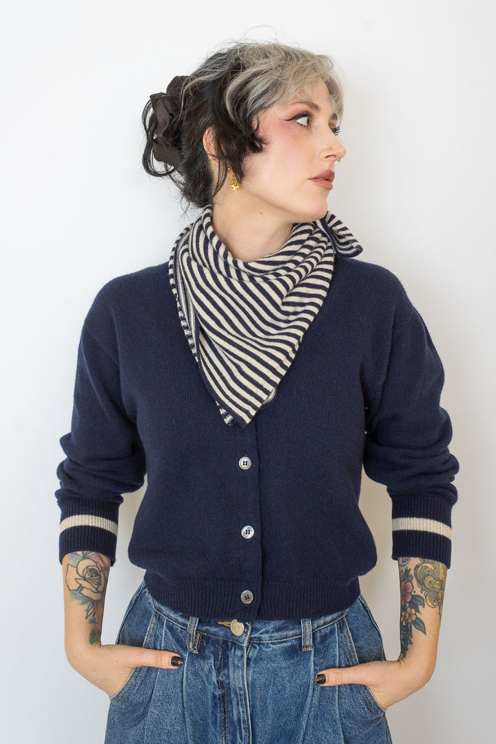 Jane Cardi & Neckerchief - Navy