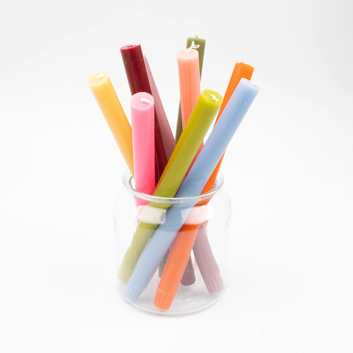 Berry Red Taper Candle - 12hr Burn