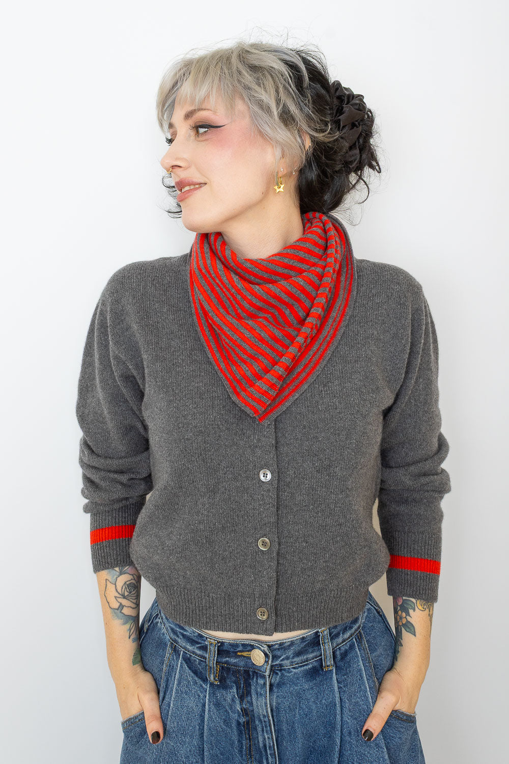 Jane Cardi & Neckerchief - Anthracite