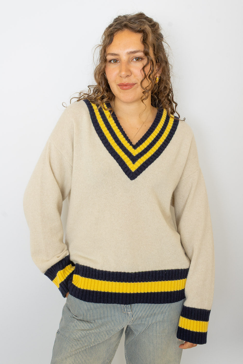 Cricket Sweater - Lemon - Frontiers Woman