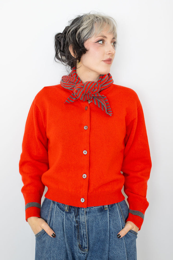 Jane Cardi & Neckerchief - Cherry