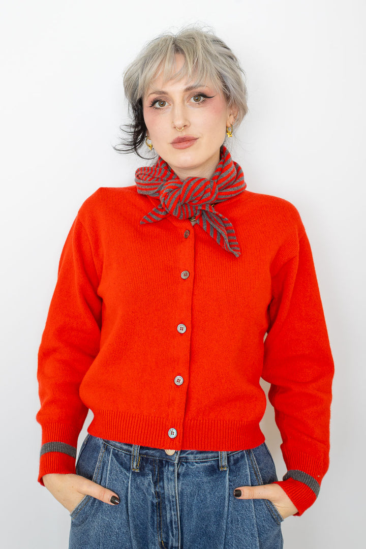 Jane Cardi & Neckerchief - Cherry