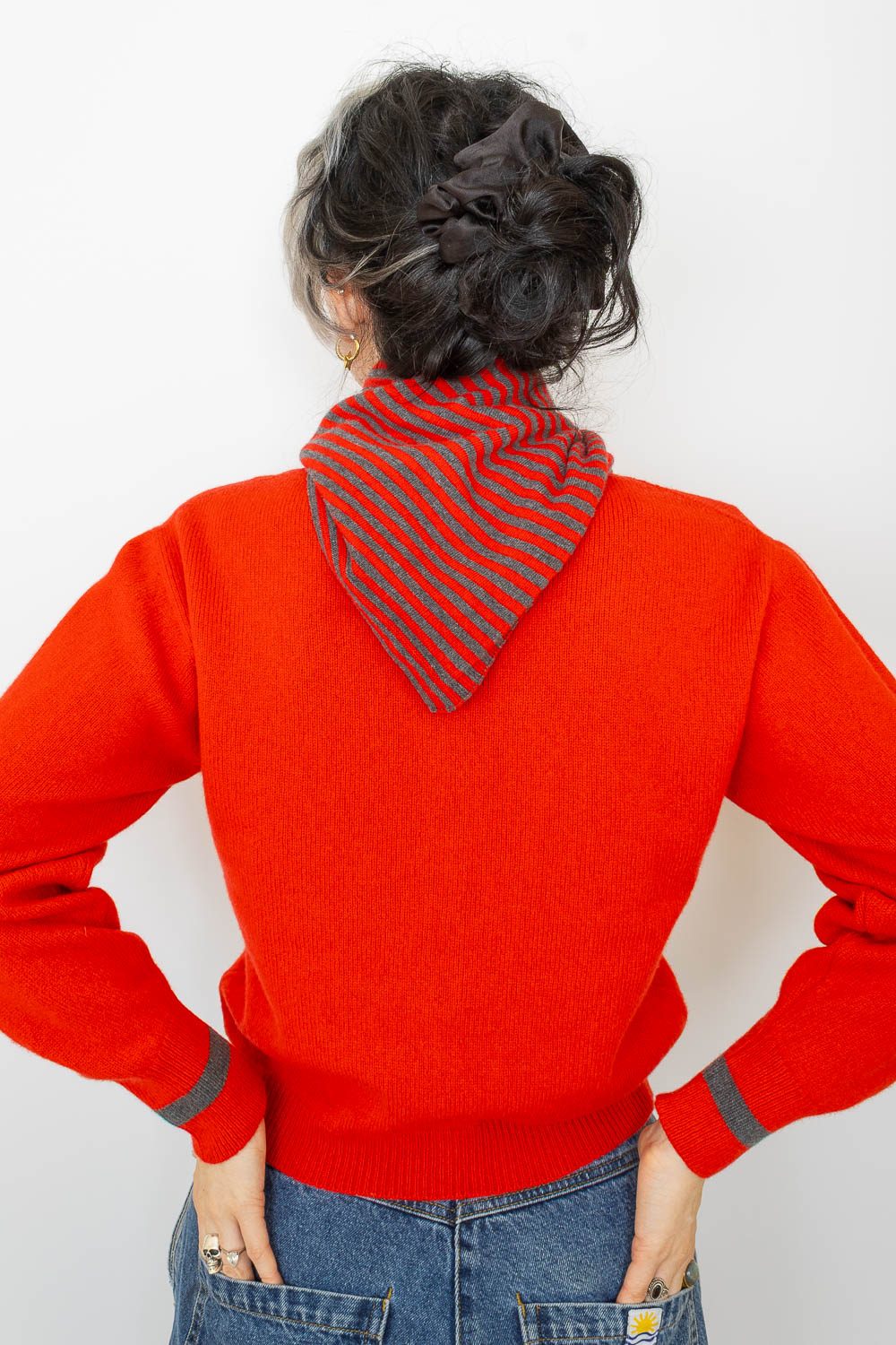 Jane Cardi & Neckerchief - Cherry