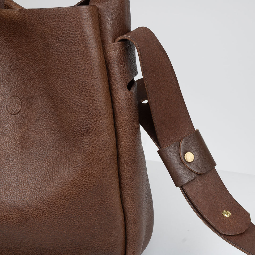 Otto Mini Bag + Cross Body Strap - Brown