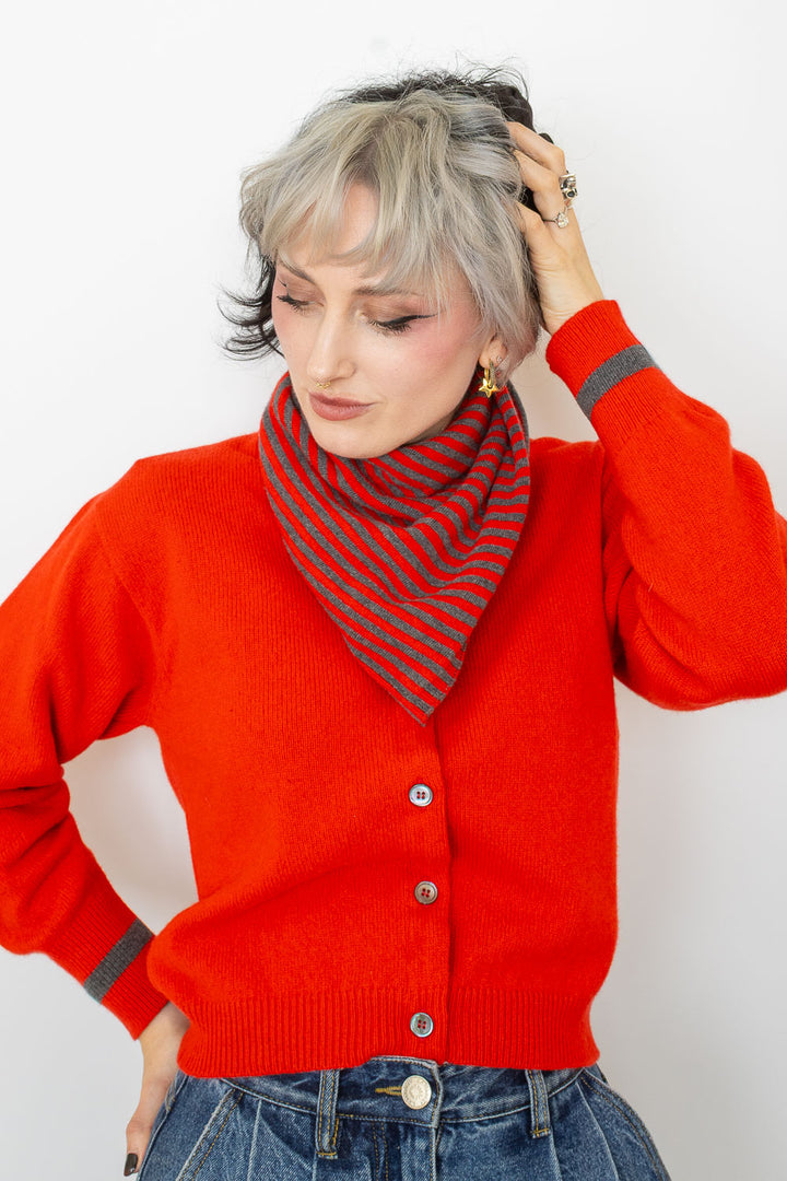 Jane Cardi & Neckerchief - Cherry