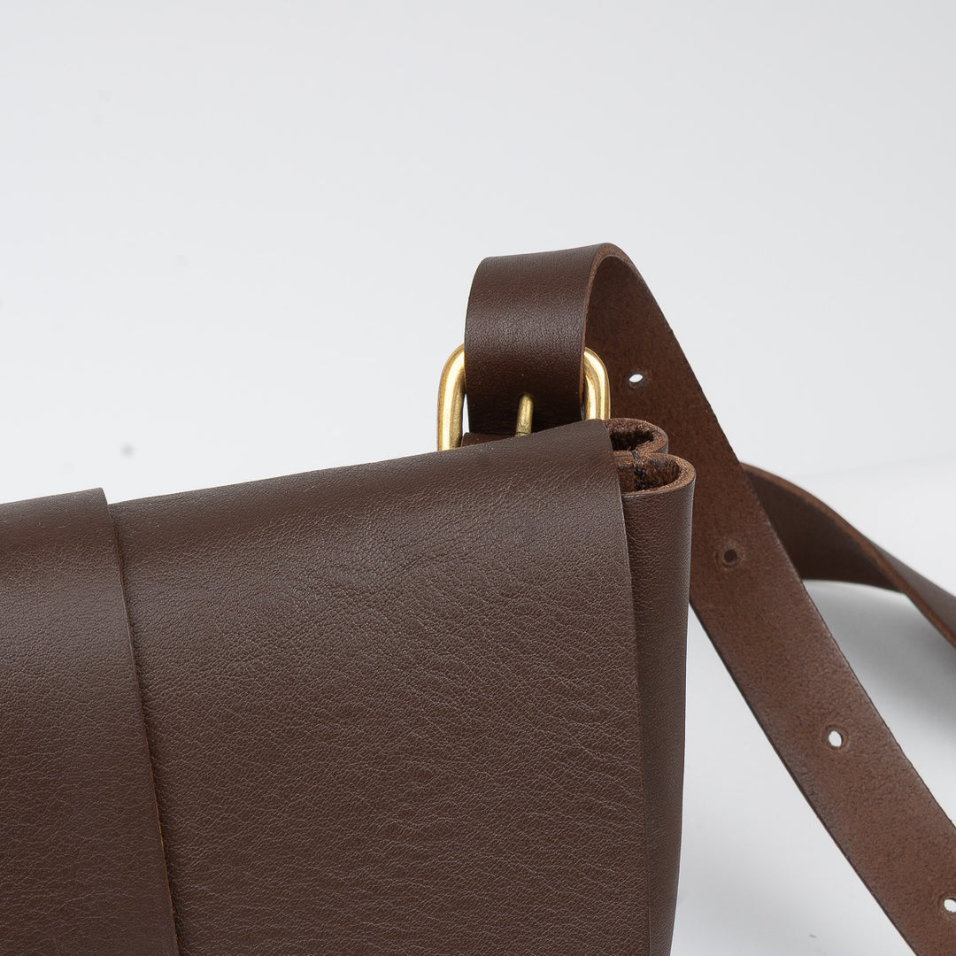 Dot Mini Bag - Textured Brown