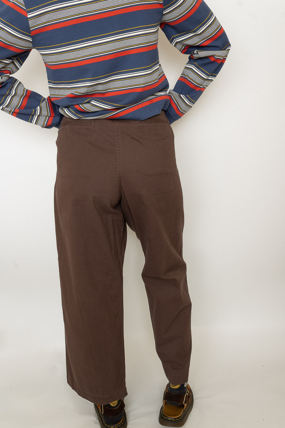 Wide Chino Pants - Brown