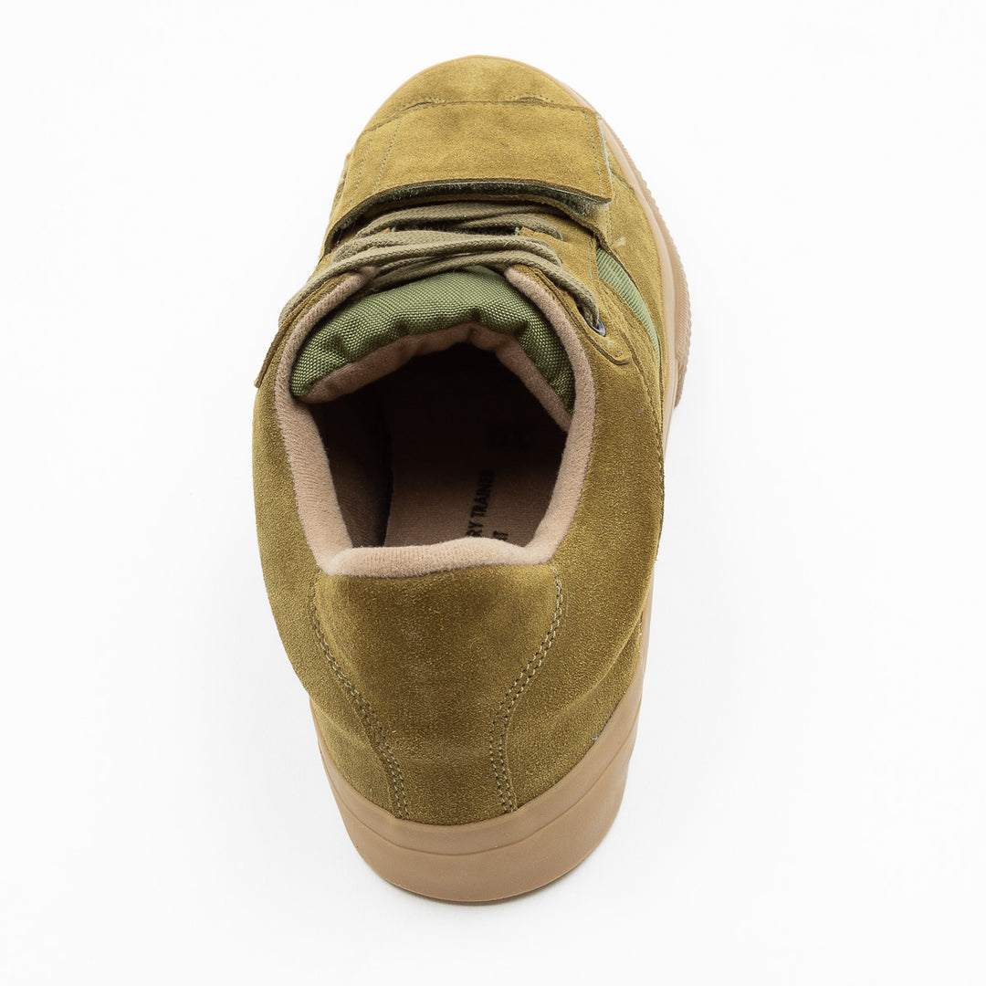 German Military Trainer - Olive Suede