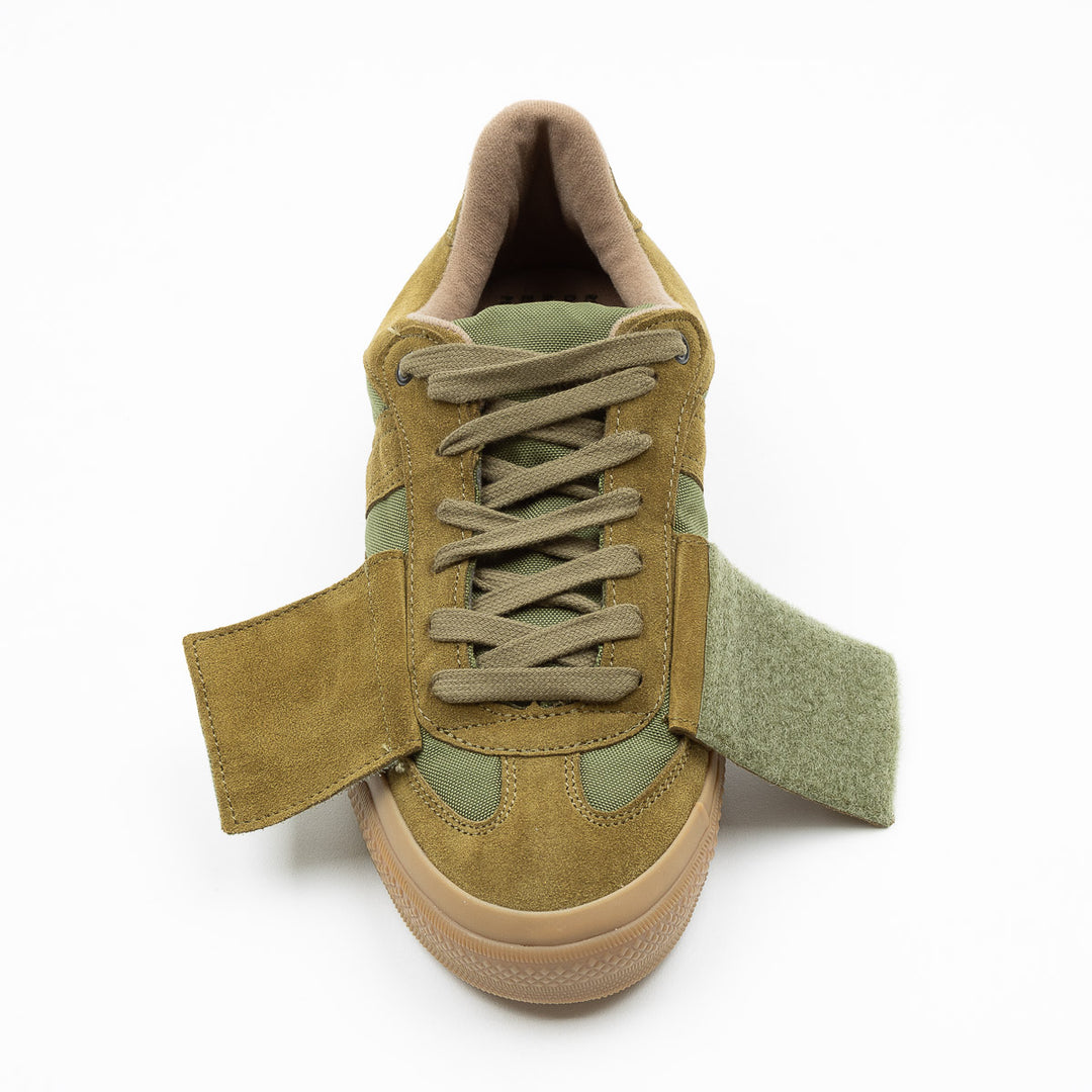 German Military Trainer - Olive Suede