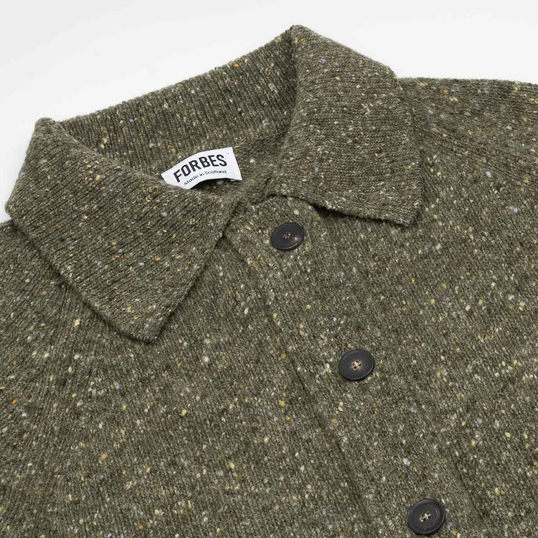 Sportshirt Donegal Cardigan - Moss