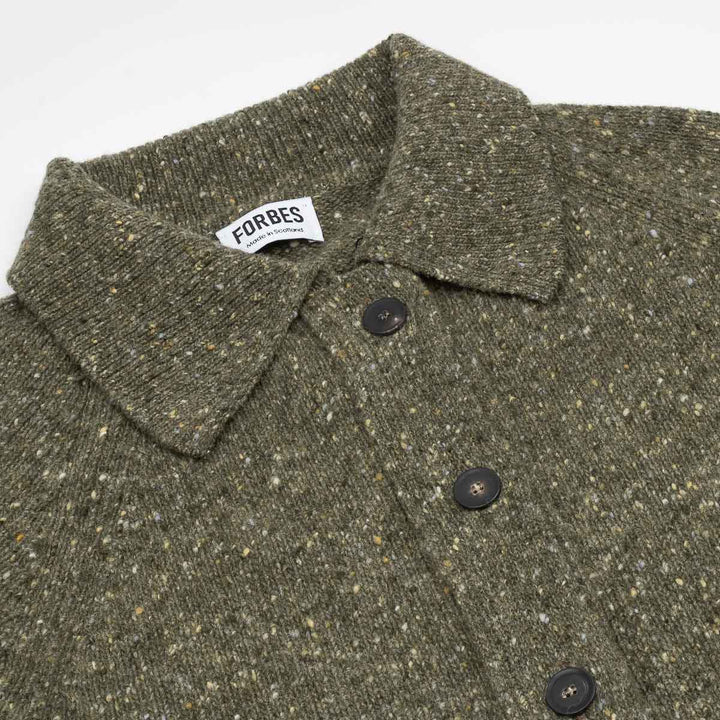 Sportshirt Donegal Cardigan - Moss