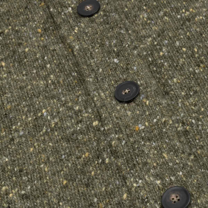 Sportshirt Donegal Cardigan - Moss