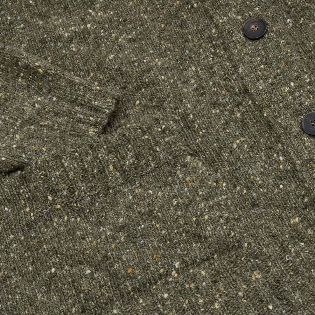 Sportshirt Donegal Cardigan - Moss