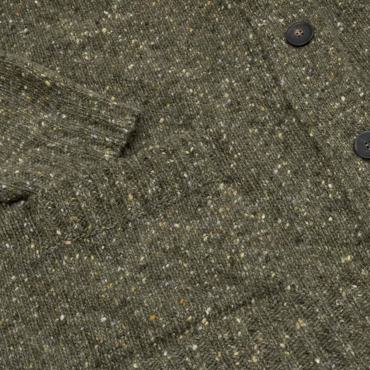 Sportshirt Donegal Cardigan - Moss