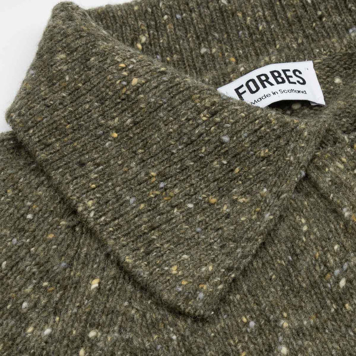 Sportshirt Donegal Cardigan - Moss
