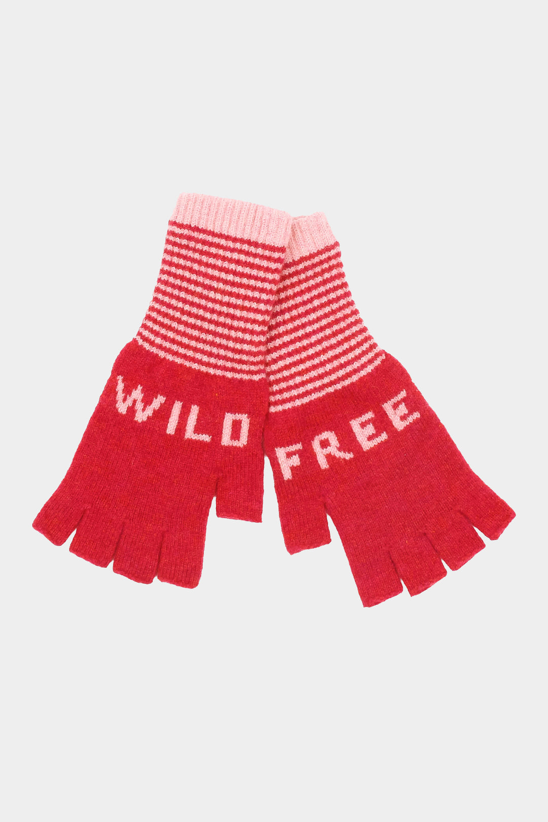 Wild Free Fingerless Gloves - Red/Pink